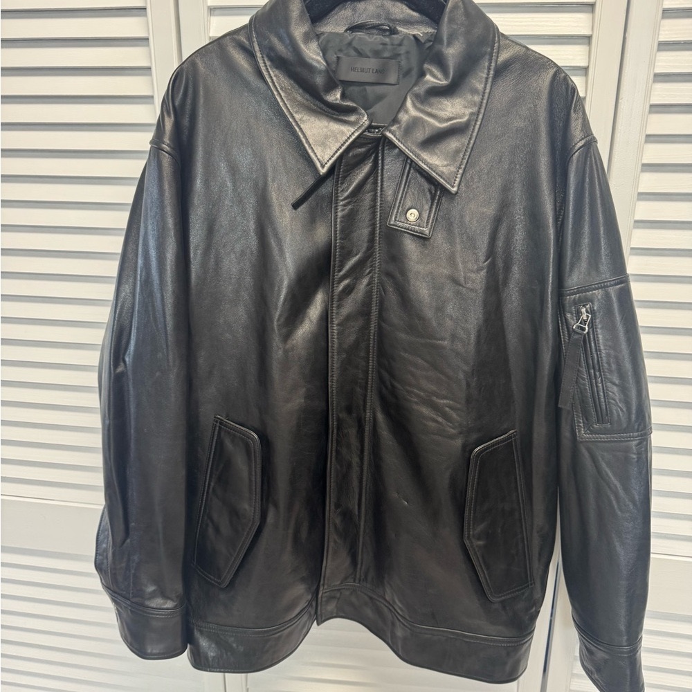Helmut Lang Black Leather Jacket
